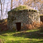 Construcción típica pastores en Extremadura realizada en piedra