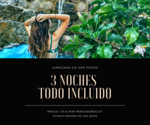 3 noches todo incluído